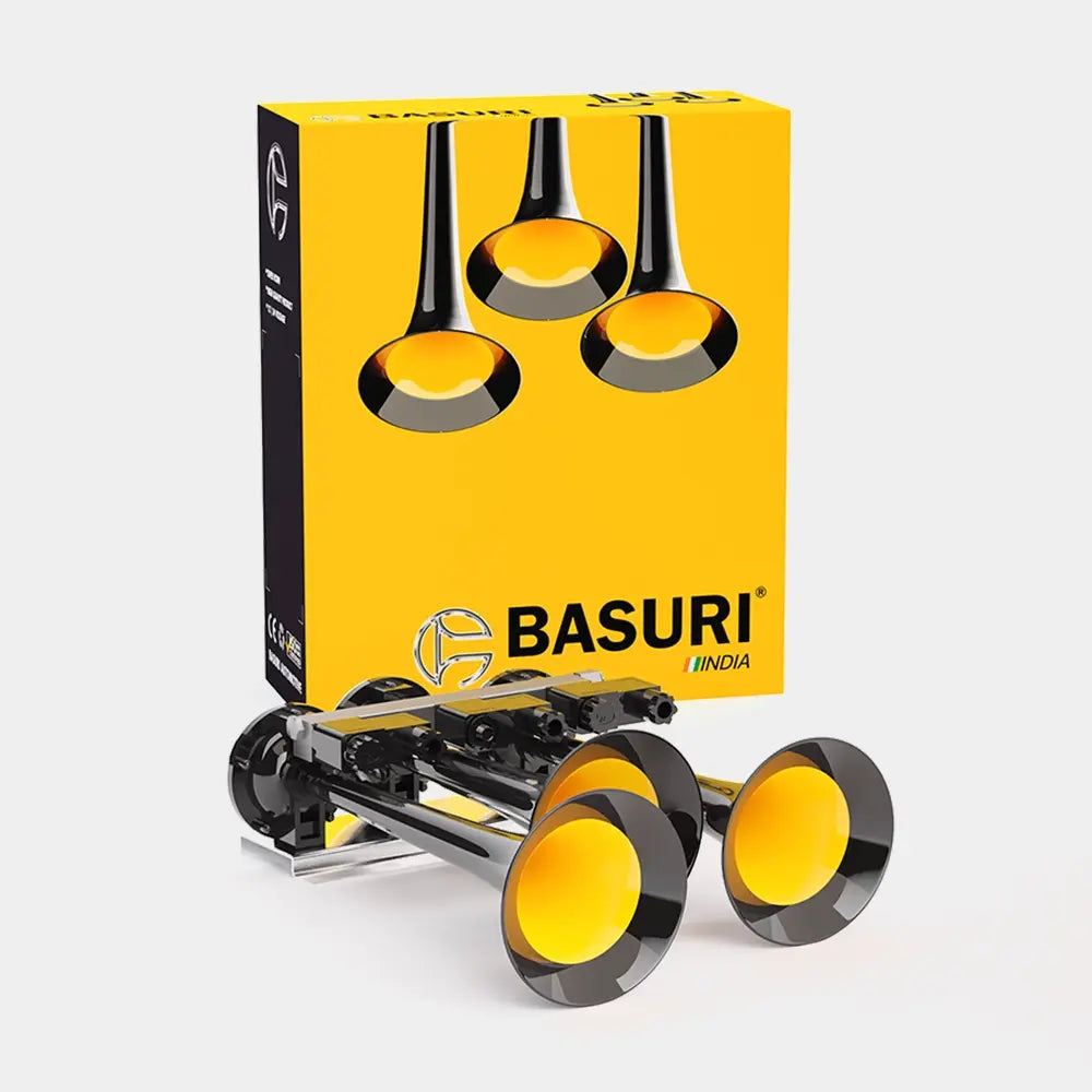 Basuri Baby Shark Tri Trumpets Air Horn Kit | 16 Tones Horn Kit