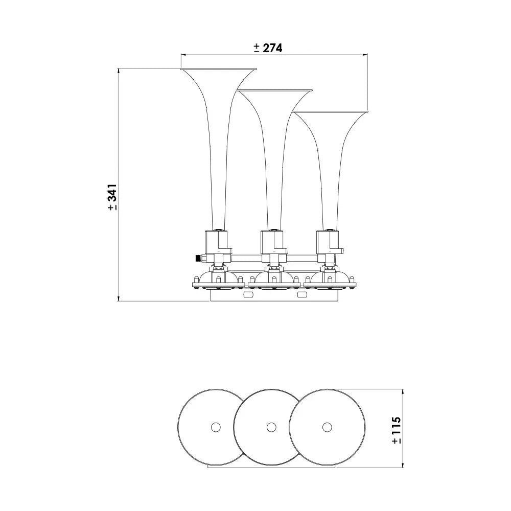 Basuri Tri Trumpets 16 Melodies