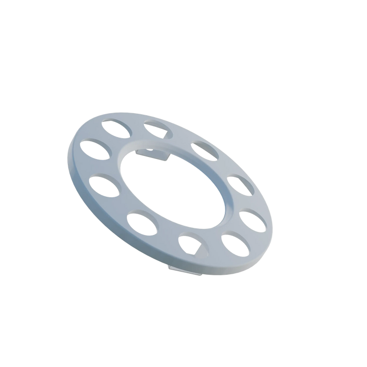 Open Center Wheel Trim 10 Stud White