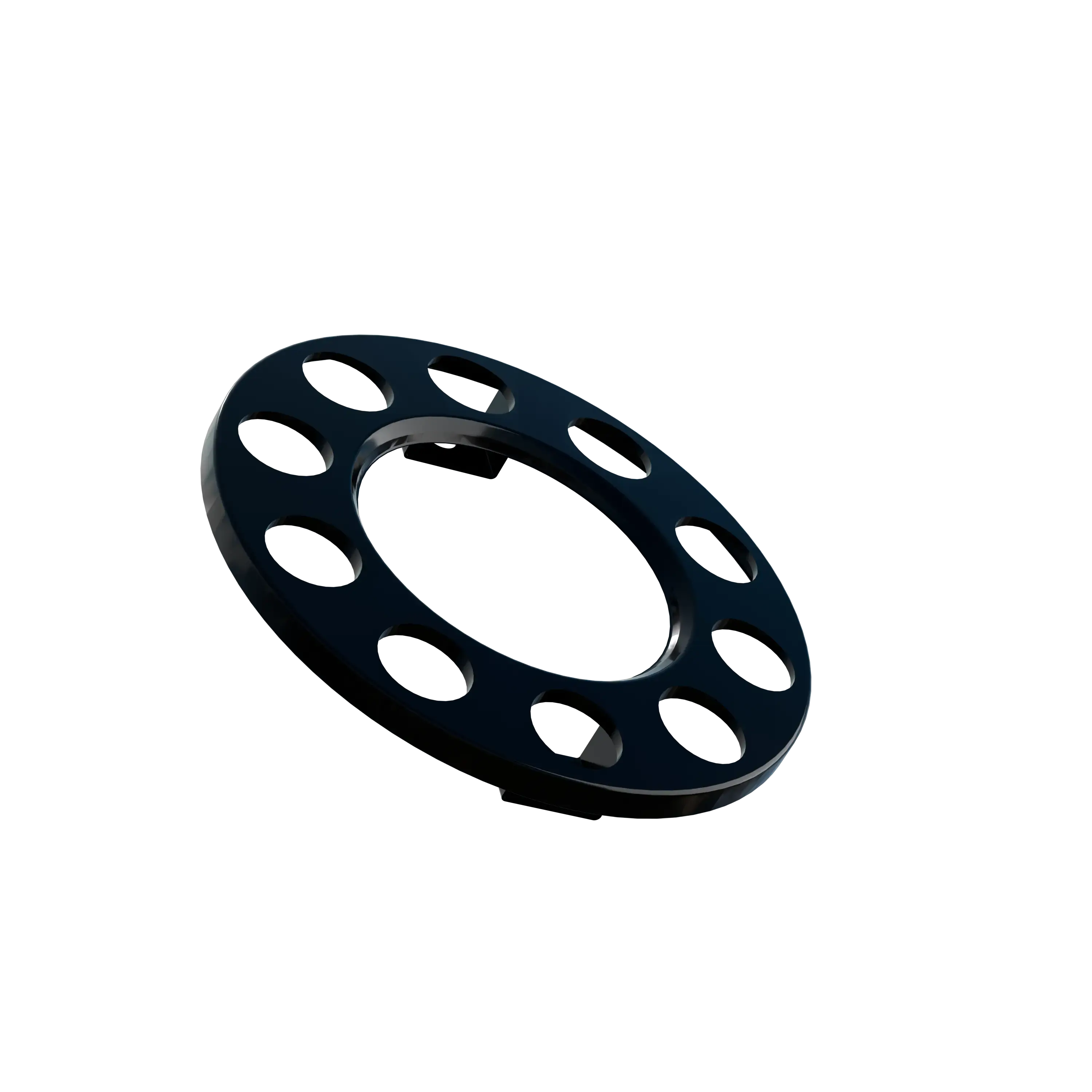 Open Center Wheel Trim 10 Stud Black