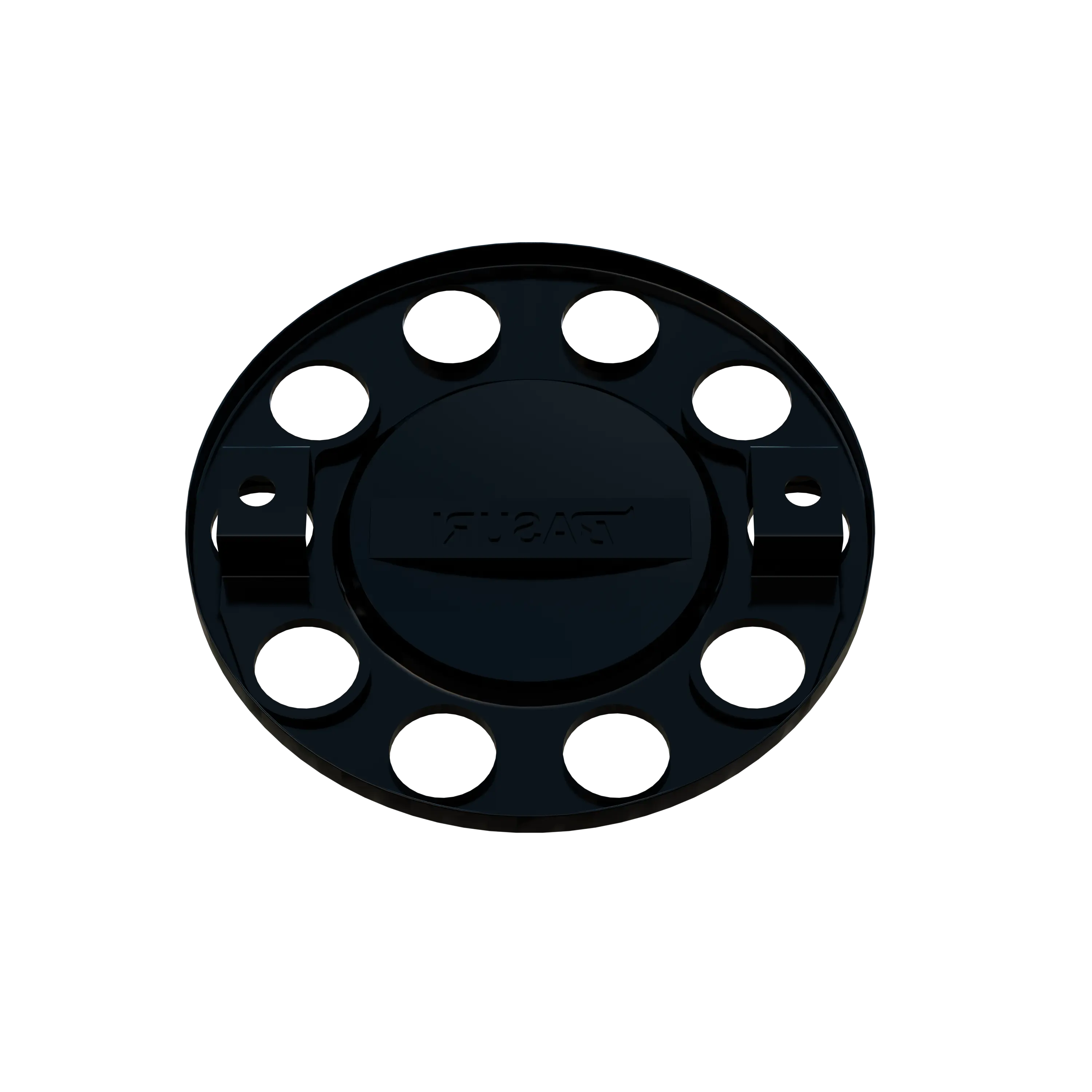 Close Center Wheel Trim 10 Stud Black