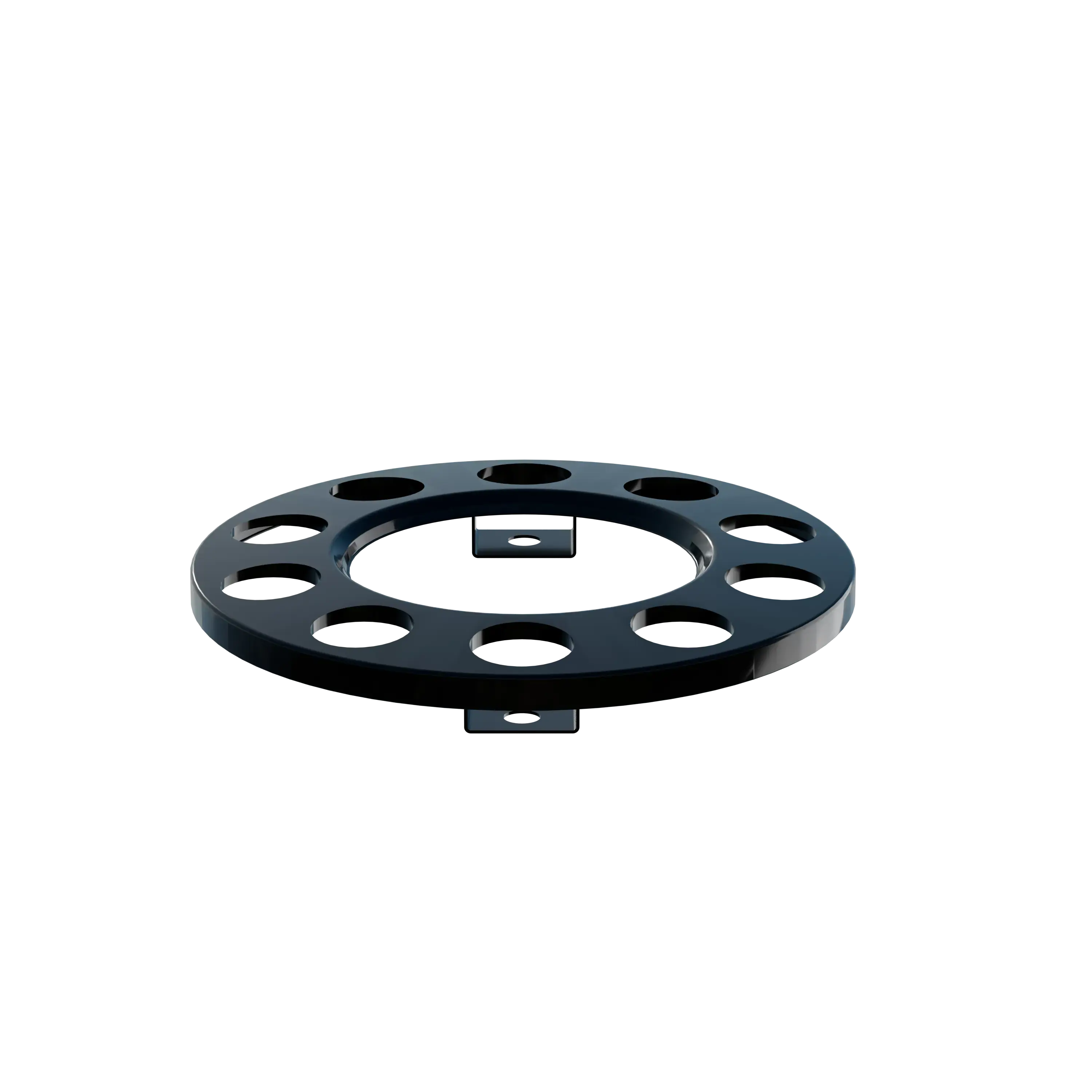 Open Center Wheel Trim 10 Stud Black