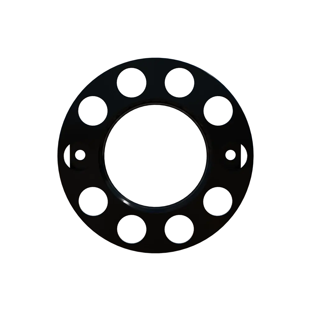 Open Center Wheel Trim 10 Stud Black