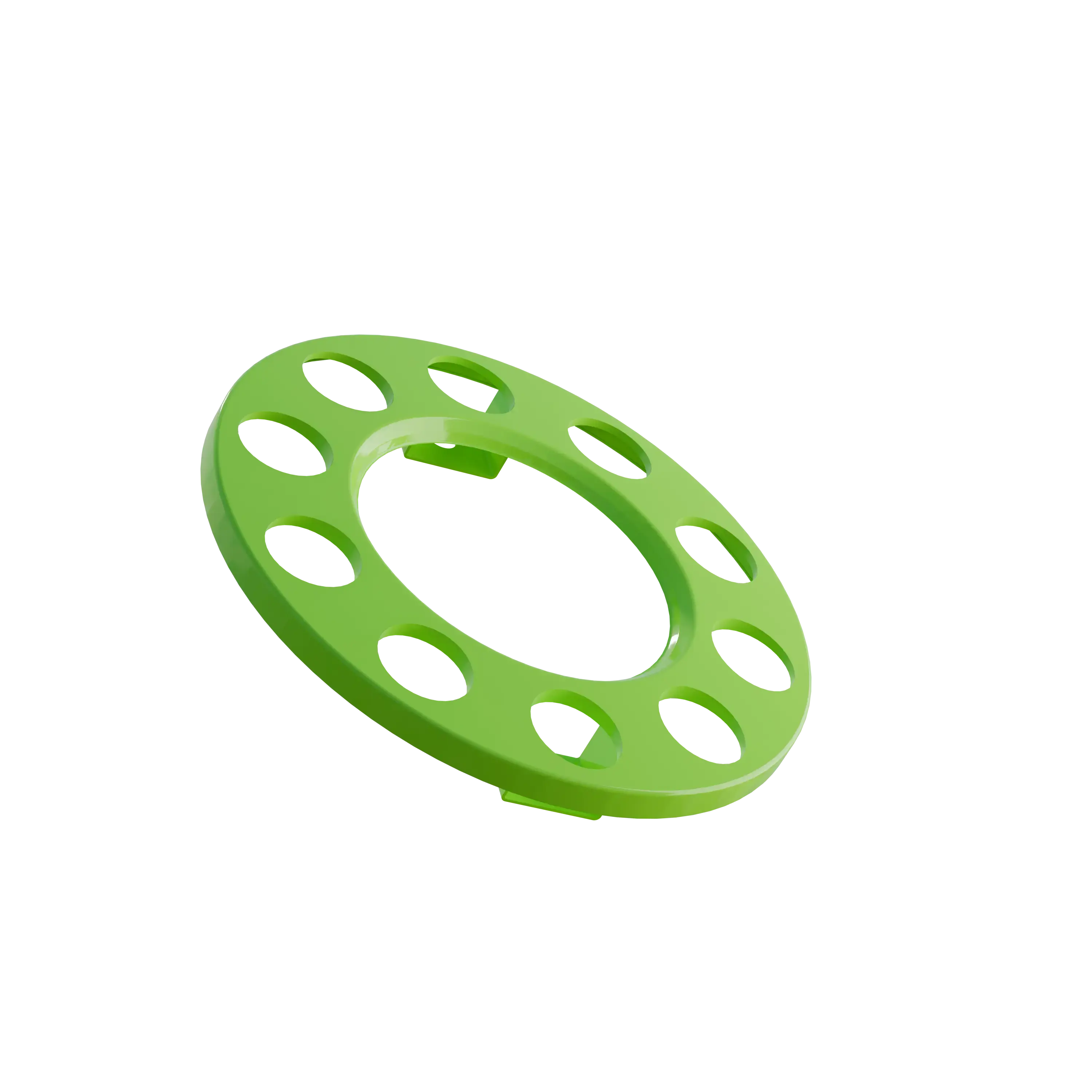 Open Center Wheel Trim 10 Stud Neon