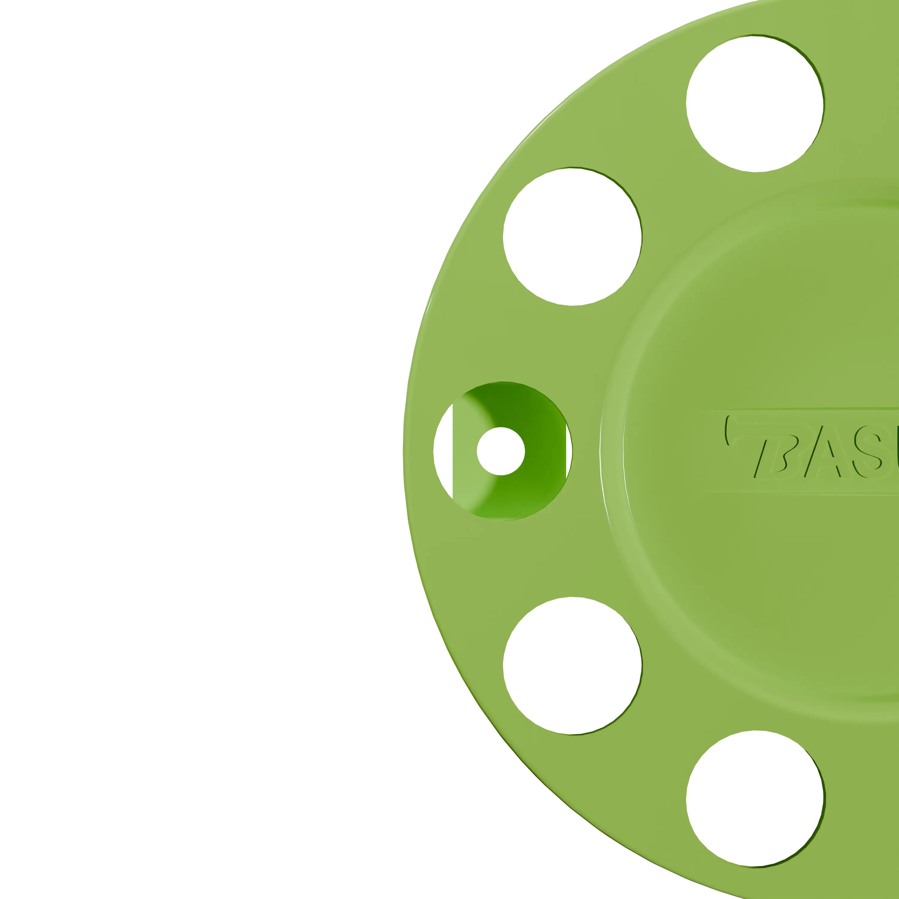 Close Center Wheel Trim 10 Stud Neon