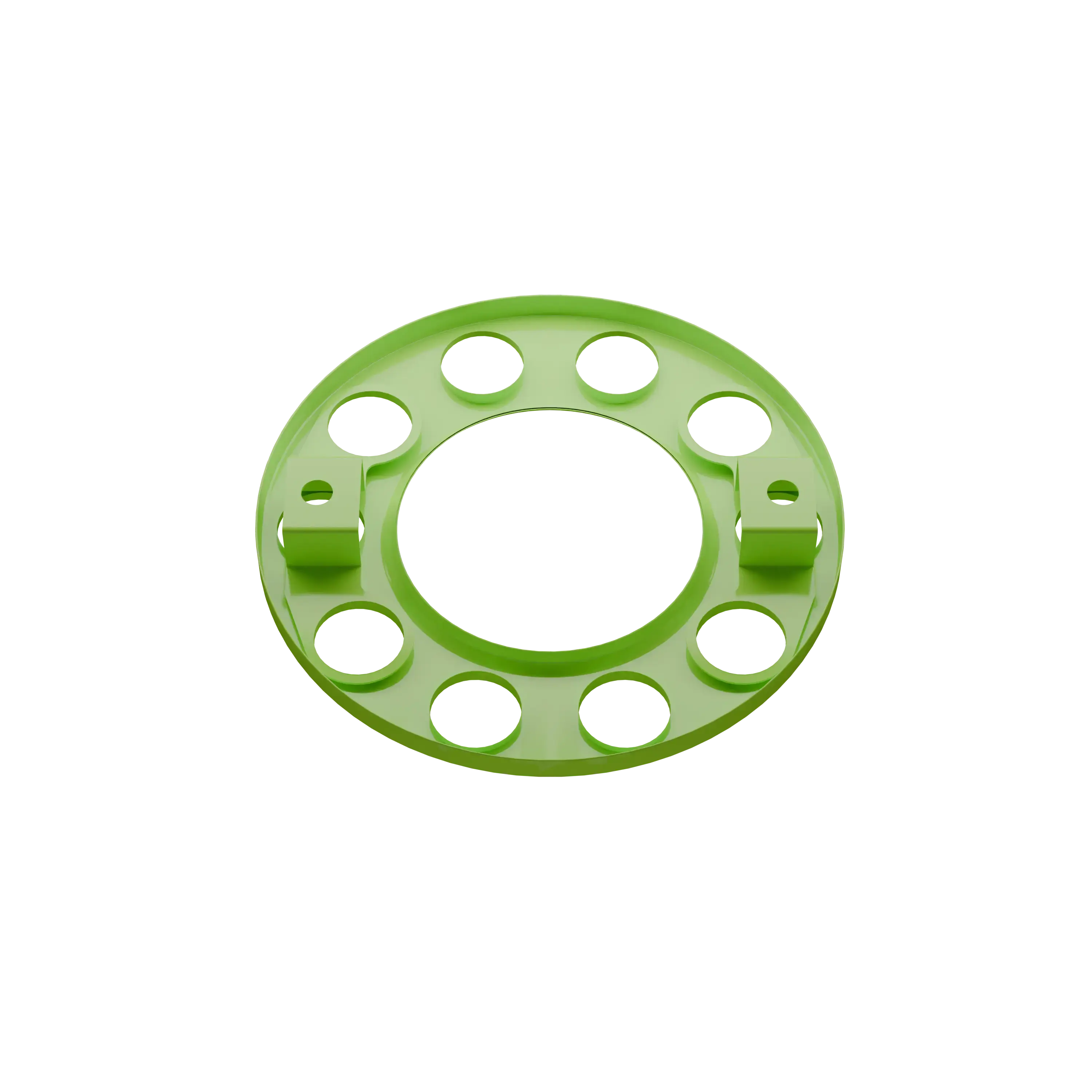 Open Center Wheel Trim 10 Stud Neon