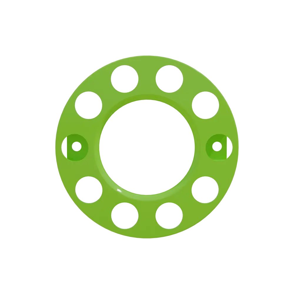 Open Center Wheel Trim 10 Stud Neon