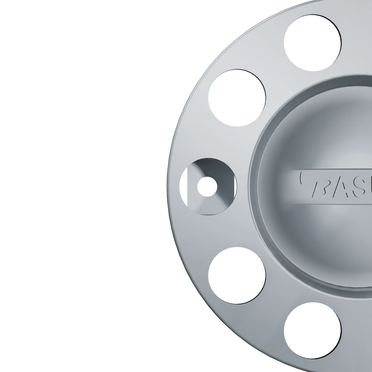 Close Center Wheel Trim 10 Stud Silver by Basuri Automotive