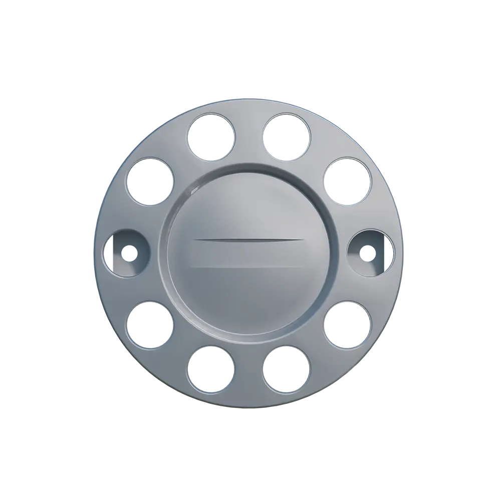 Open Center Wheel Trim 10 Stud Silver