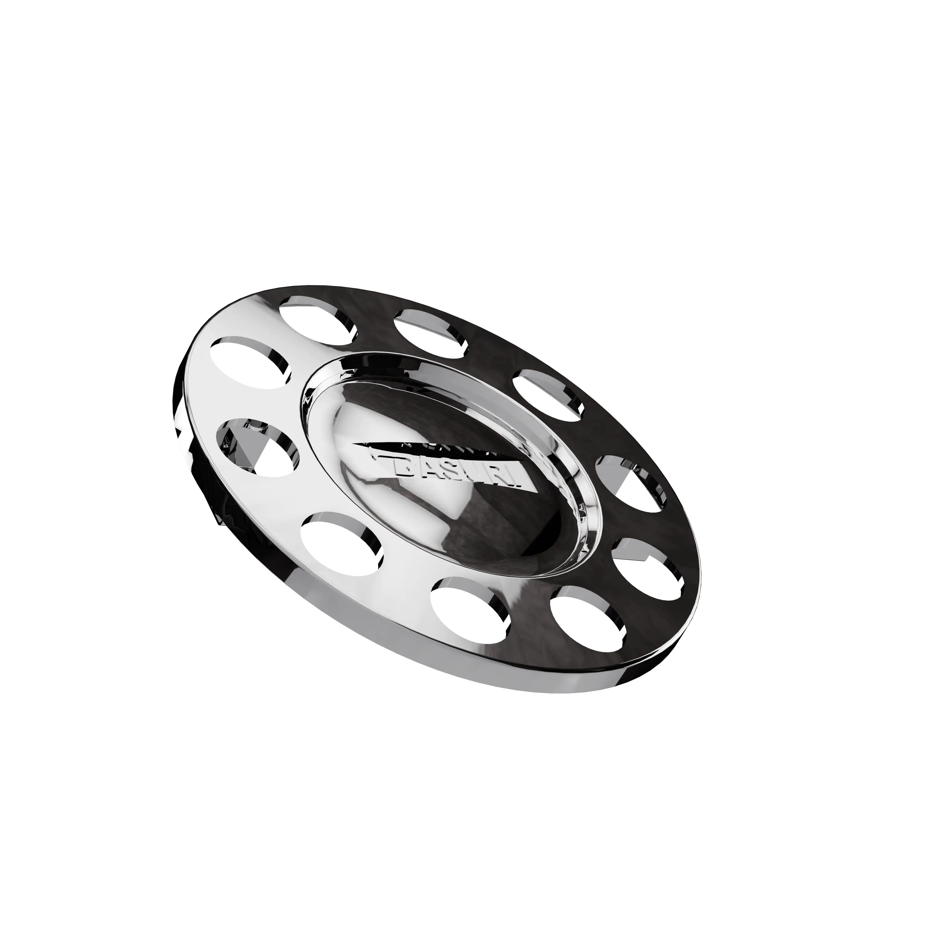 Close Center Wheel Trim 10 Stud Stainless Steel