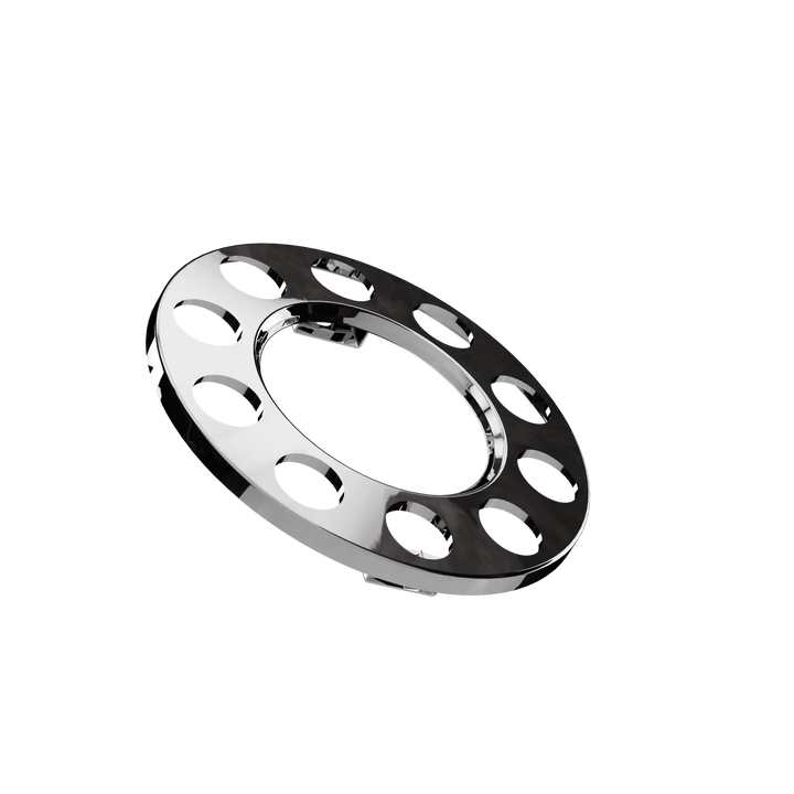 Open Center Wheel Trim 10 Stud Stainless Steel