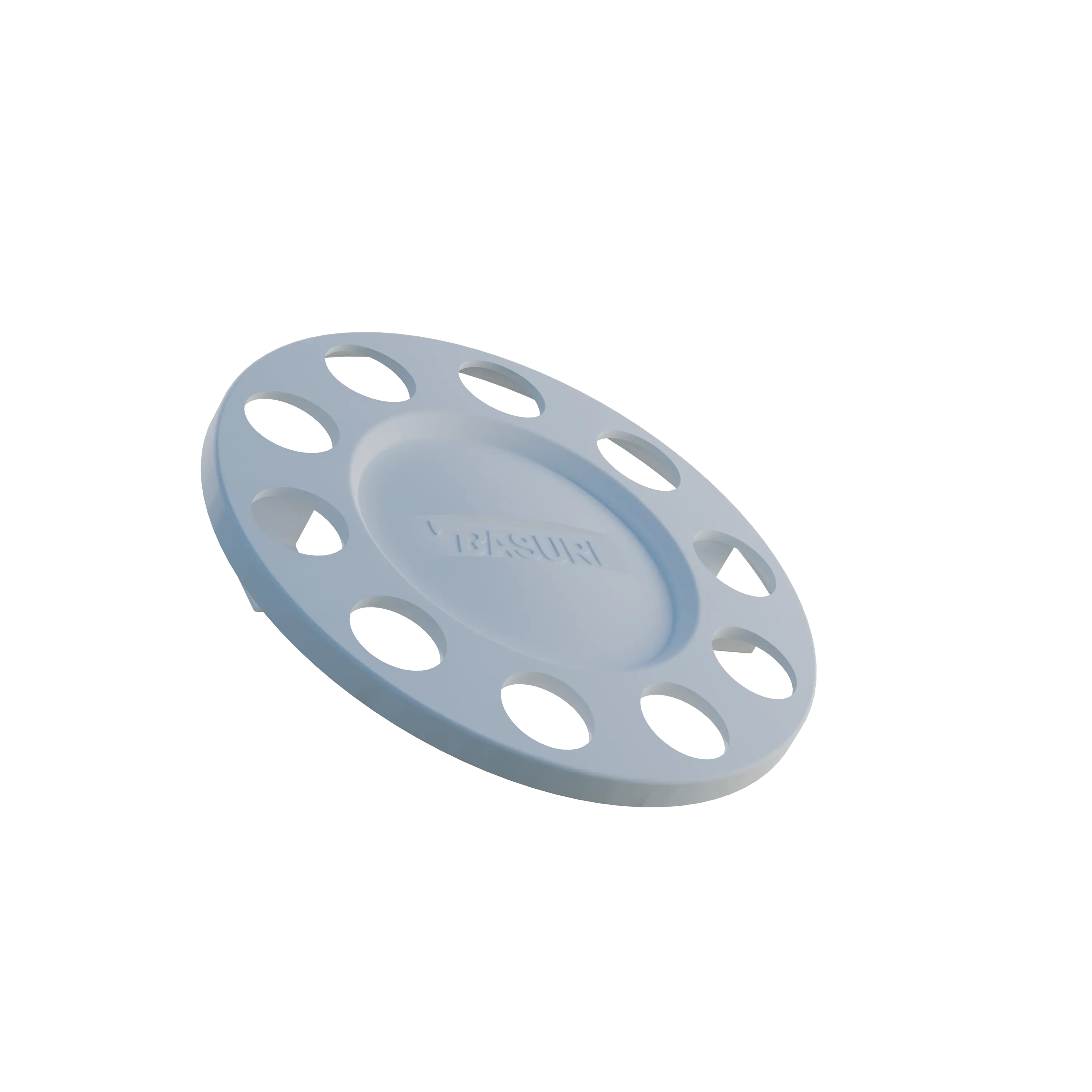 Close Center Wheel Trim 10 Stud White
