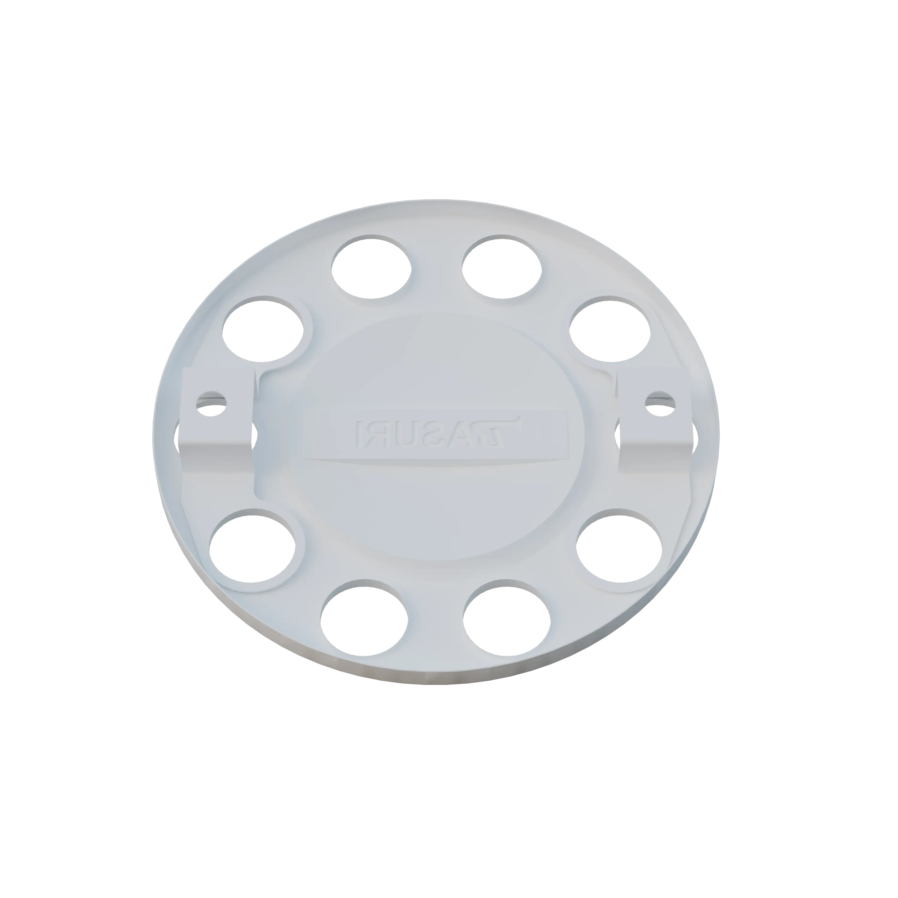 Close Center Wheel Trim 10 Stud White