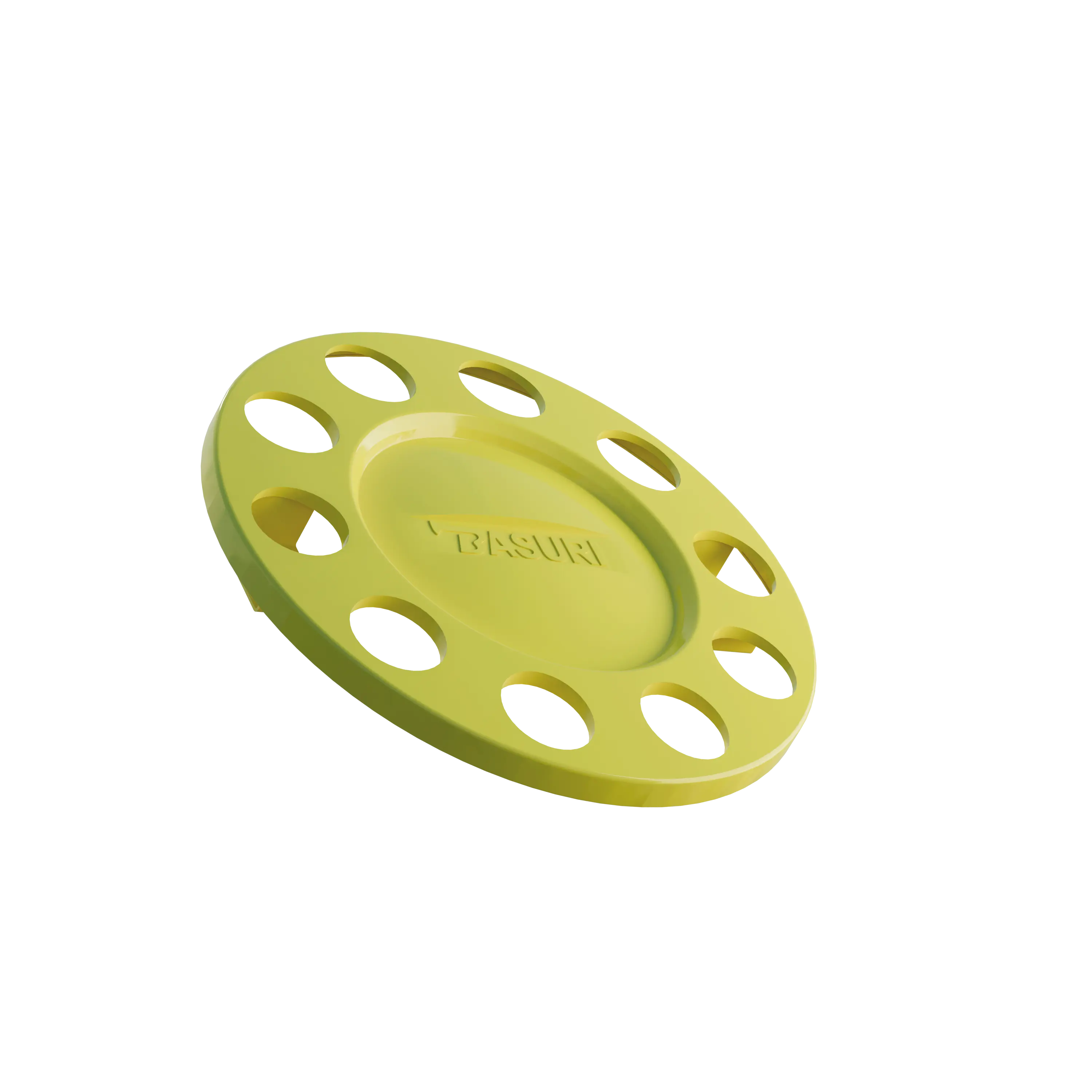 Close Center Wheel Trim 10 Stud Yellow