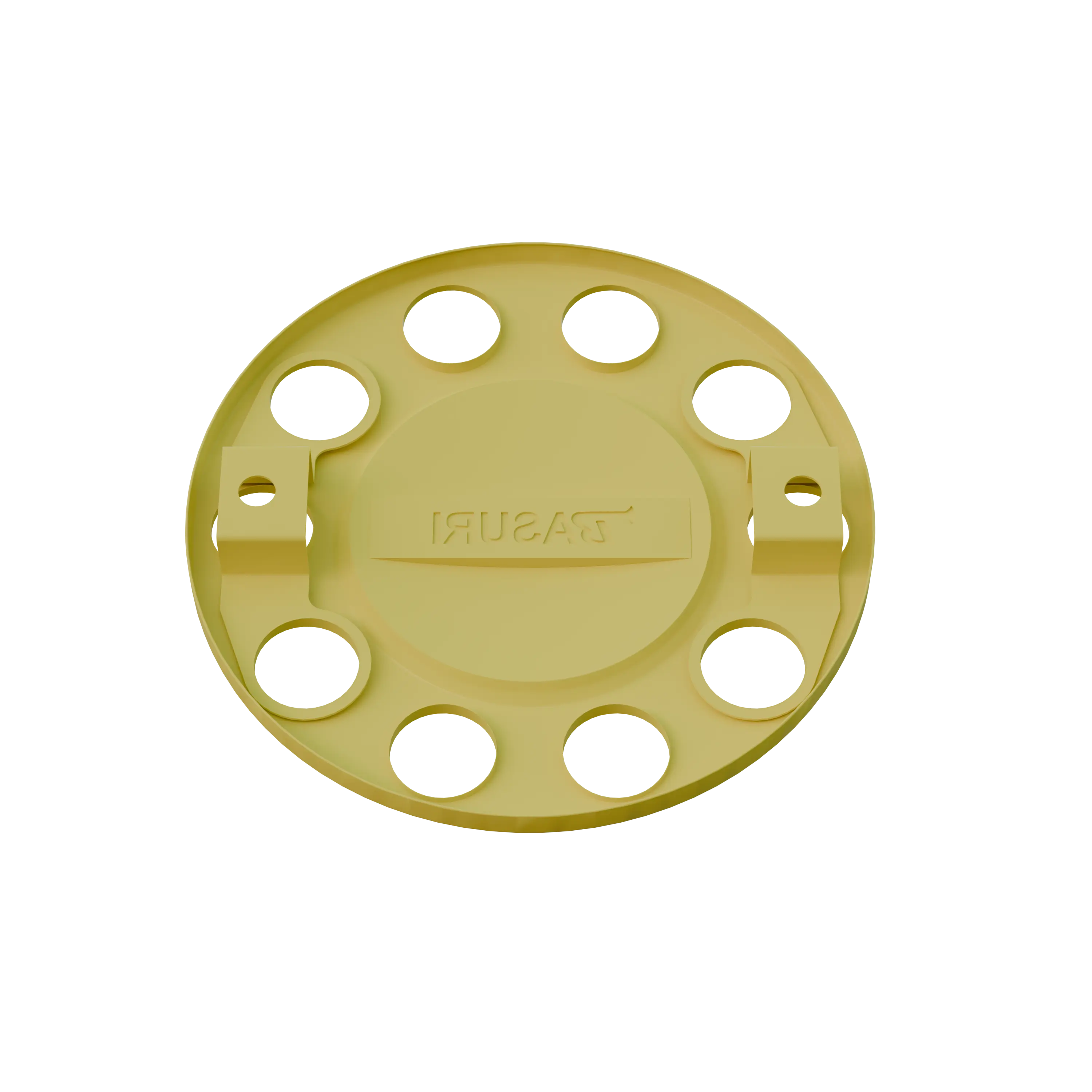 Close Center Wheel Trim 10 Stud Yellow