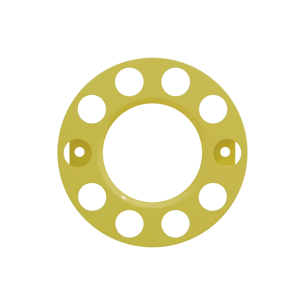 Open Center Wheel Trim 10 Stud Yellow