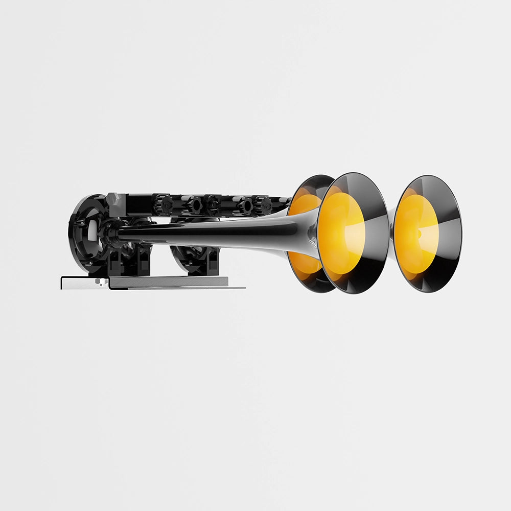 Basuri Tri Trumpets 16 Melodies – musical air horn kit details