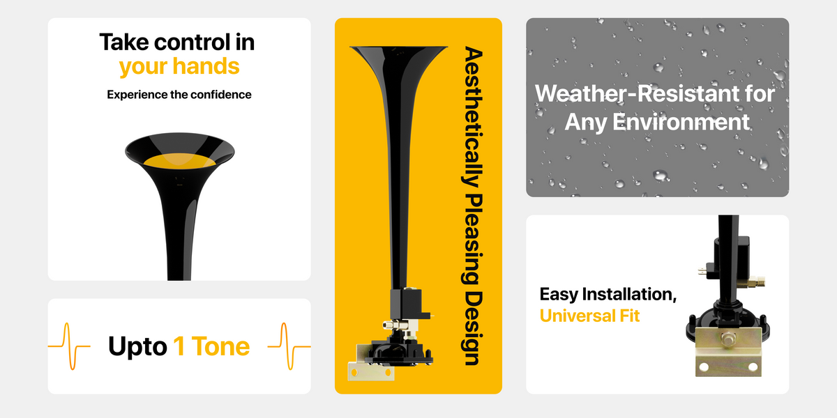 Basuri Single Trumpet Air Horn: A Plus Content