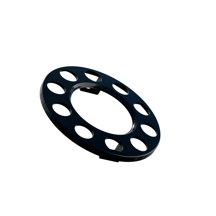 Open Center Wheel Trim 10 Stud Black