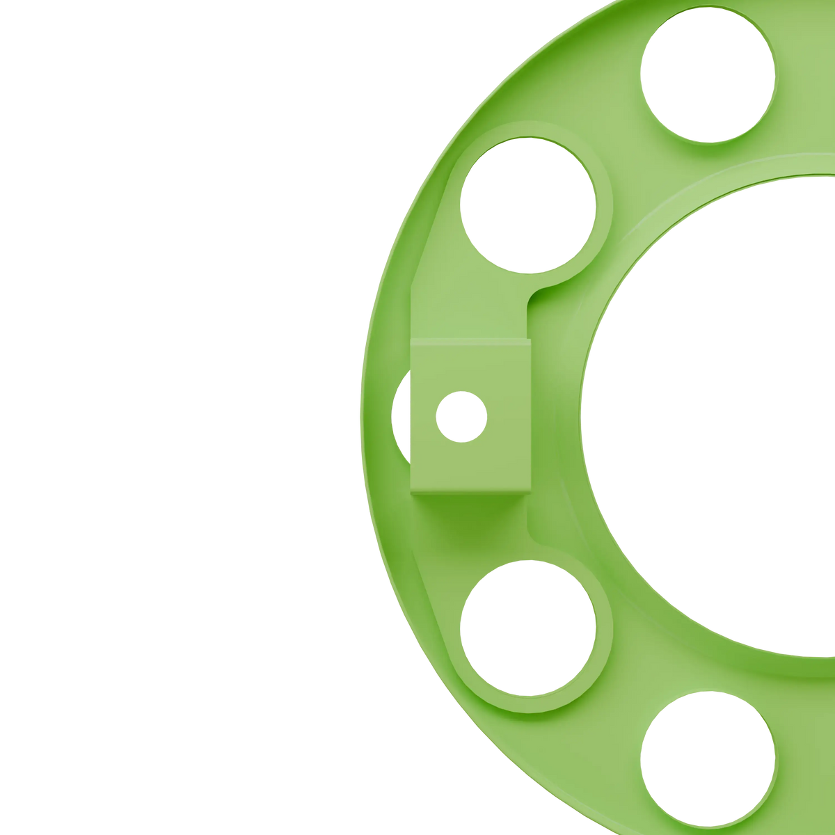 Open Center Wheel Trim 10 Stud Neon