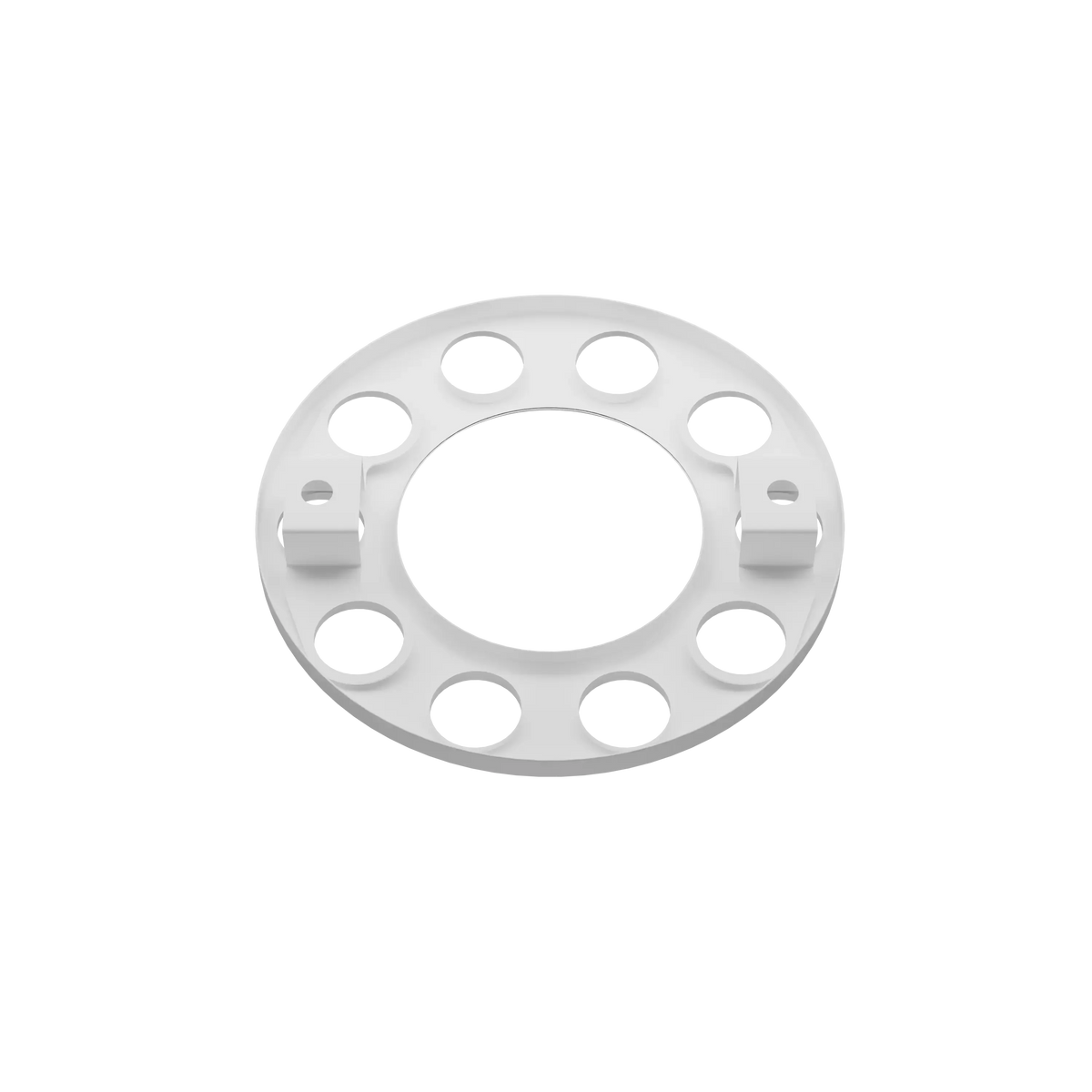Open Center Wheel Trim 10 Stud White for compatible truck and bus accessories