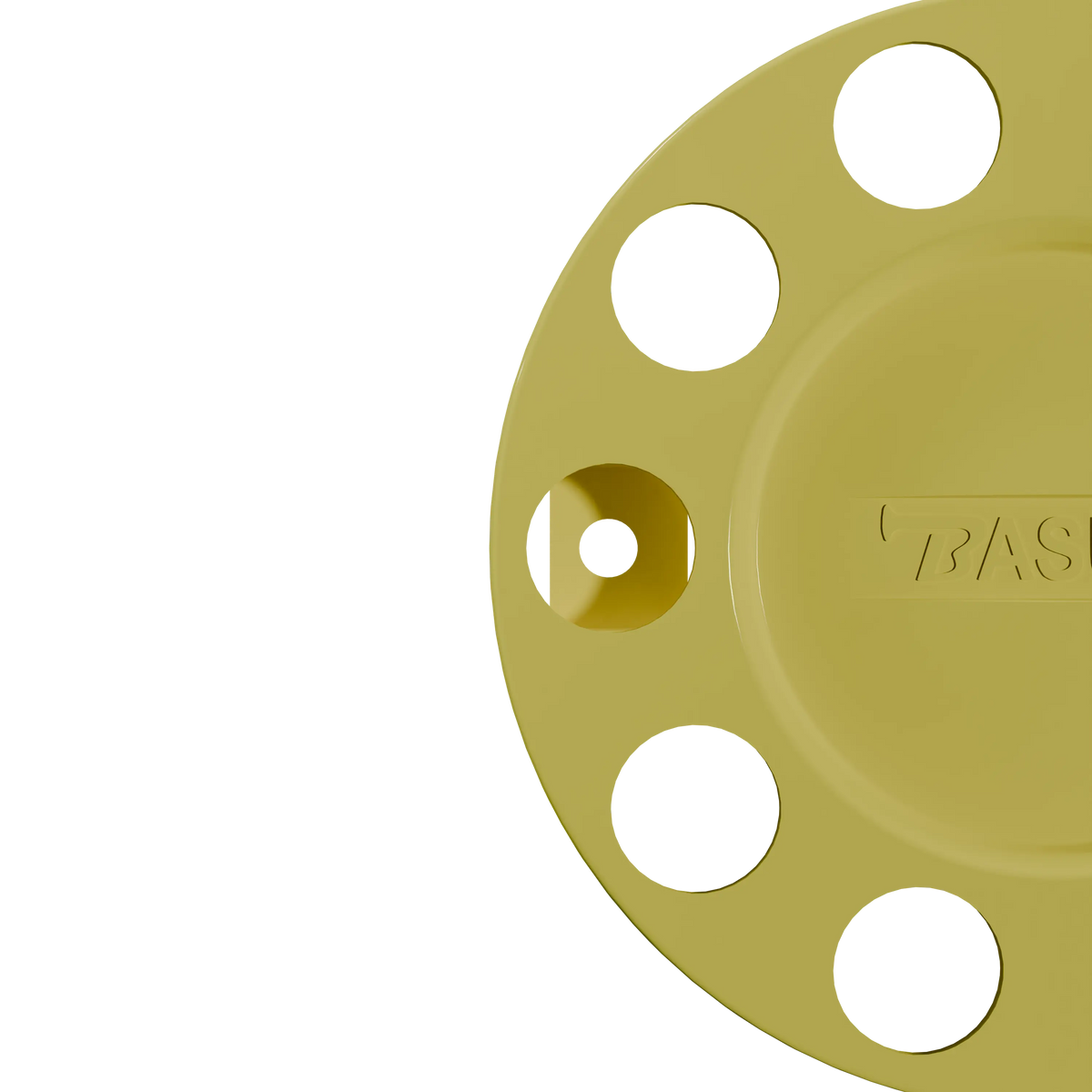 Close Center Wheel Trim 10 Stud Yellow