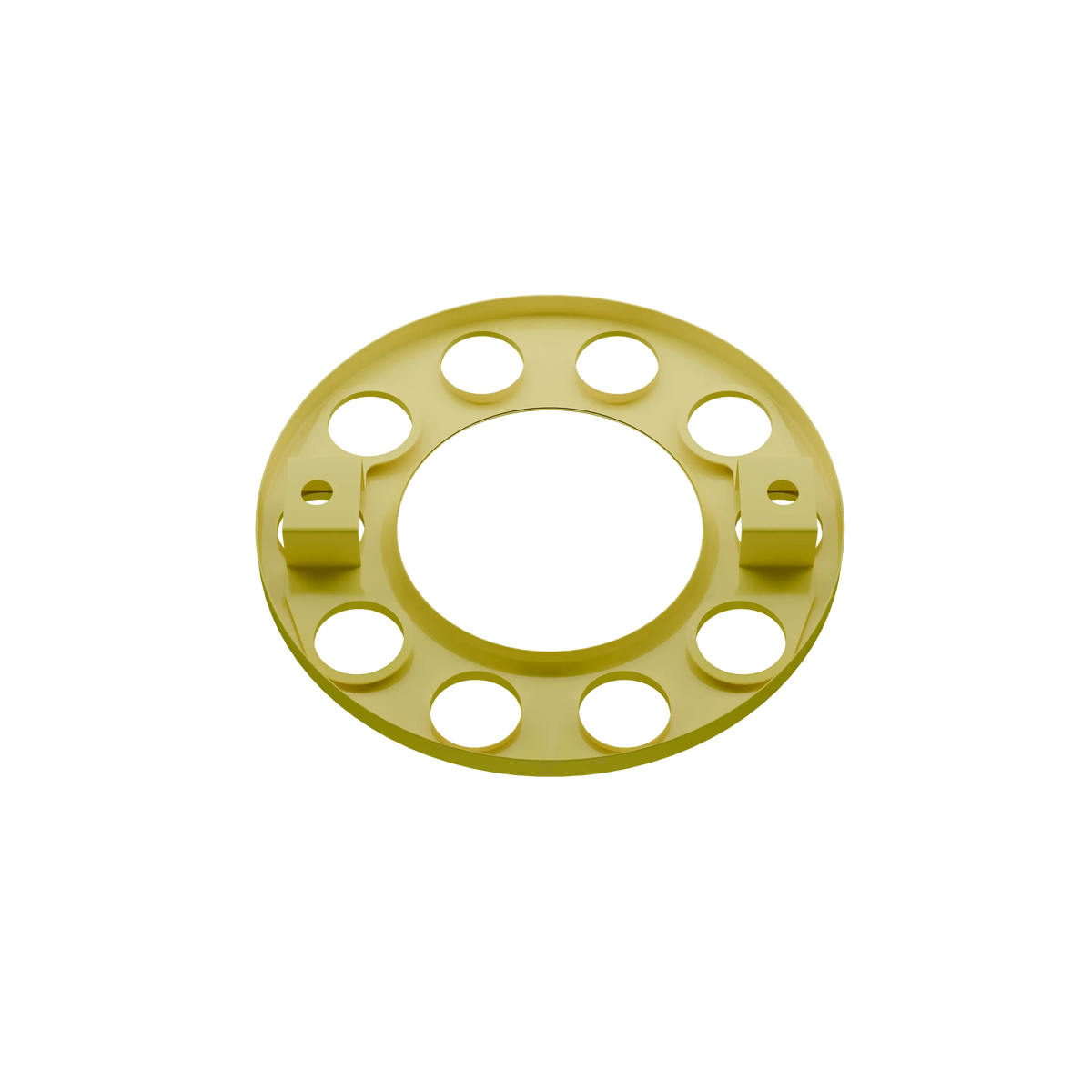 Open Center Wheel Trim 10 Stud Yellow for compatible truck and bus accessories