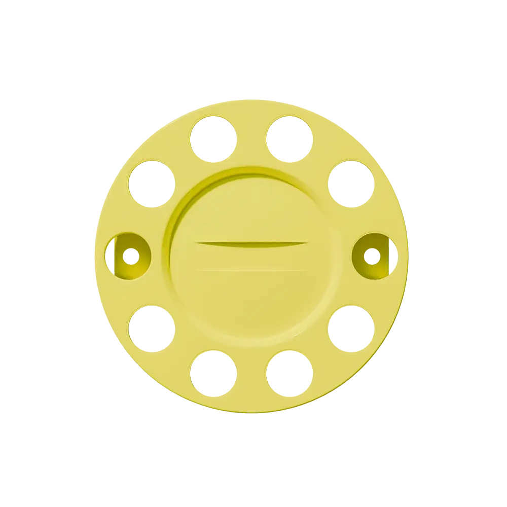 Close Center Wheel Trim 10 Stud Yellow